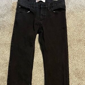 Levi's Boys Dark Black Skinny Jeans